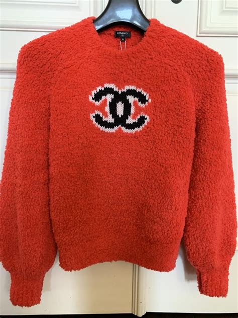 chanel red sweater price|chanel half zip sweatshirt.